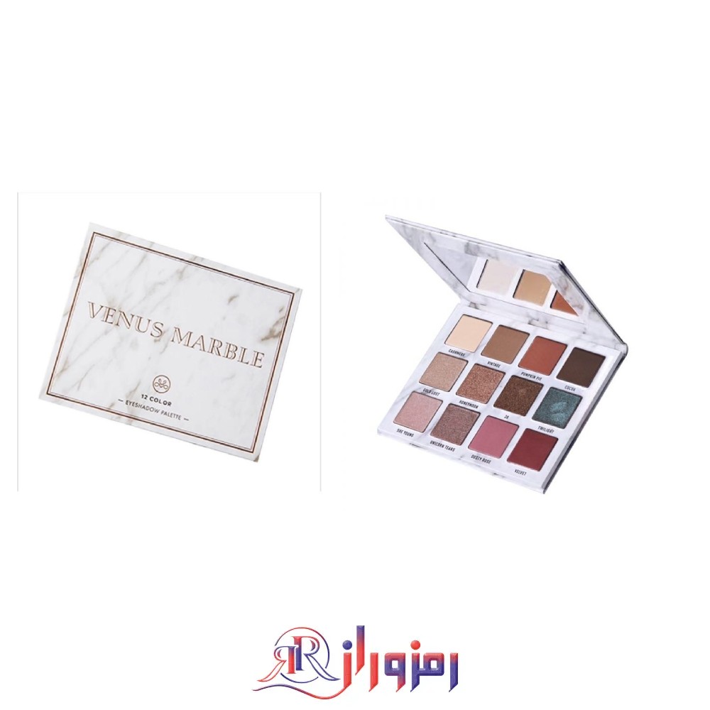 پالت سایه 12 رنگ ونوس ماربل Venus marble،خرید و قیمت پالت سایه 12 رنگ ونوس ماربل Venus marble